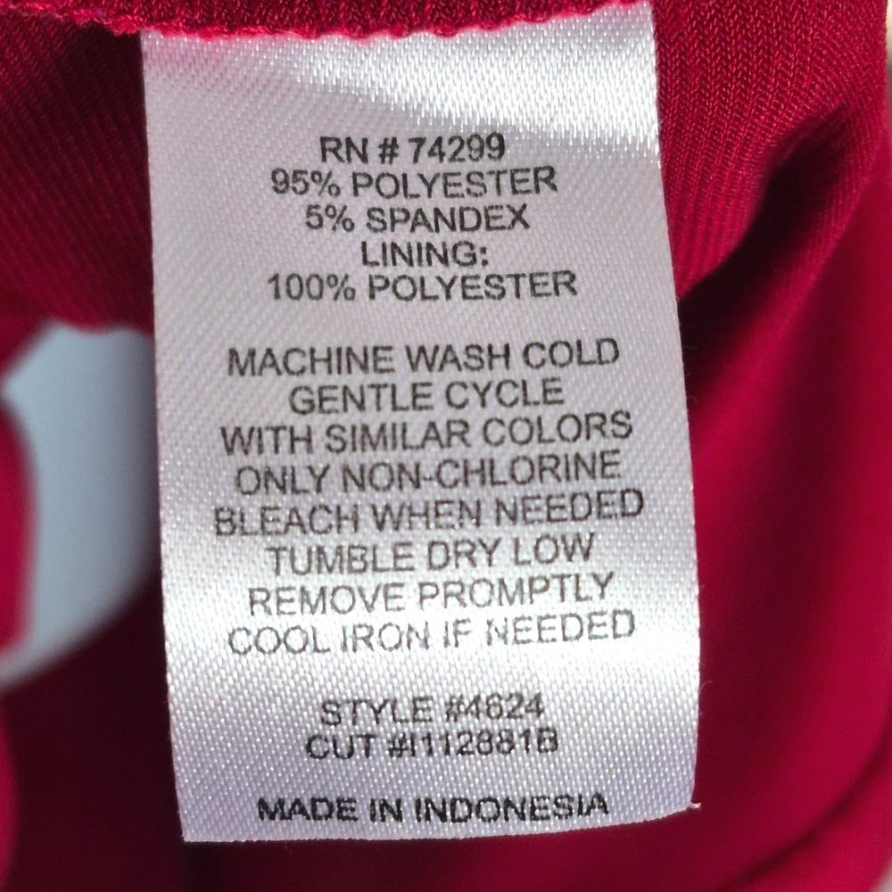 Red‎ sleeveless ruffle mini short dress womens 6 Enfocus Studios - Picture 4 of 7